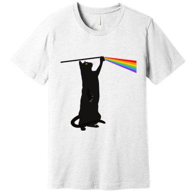 Funny Dark Side Of The Cat Premium T-Shirt