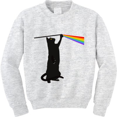 Funny Dark Side Of The Cat Kids Sweatshirt