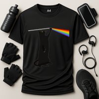 Funny Dark Side Of The Cat Performance Shirt
