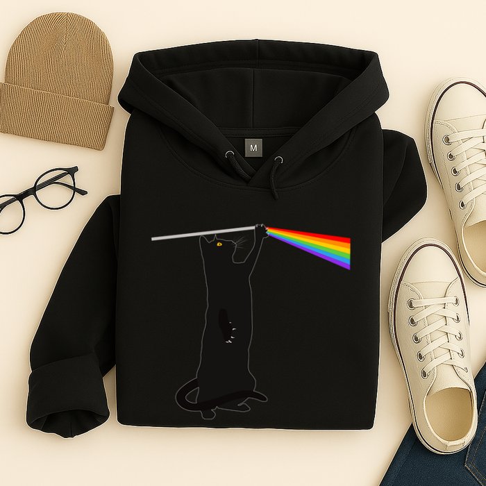 Funny Dark Side Of The Cat Hoodie