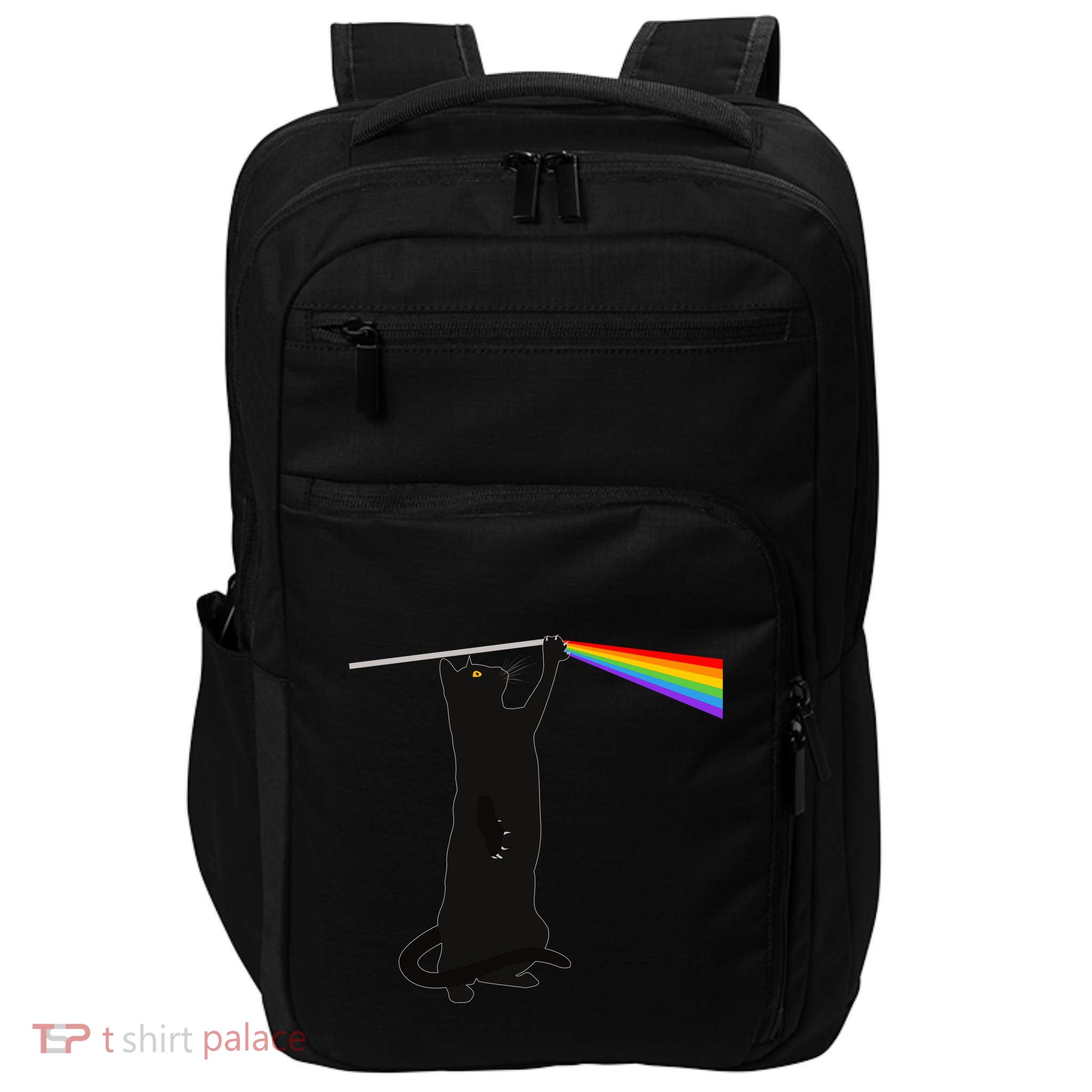 Funny Dark Side Of The Cat Impact Tech Backpack