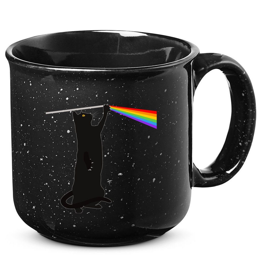 Funny Dark Side Of The Cat 15oz Campfire Ceramic Mug