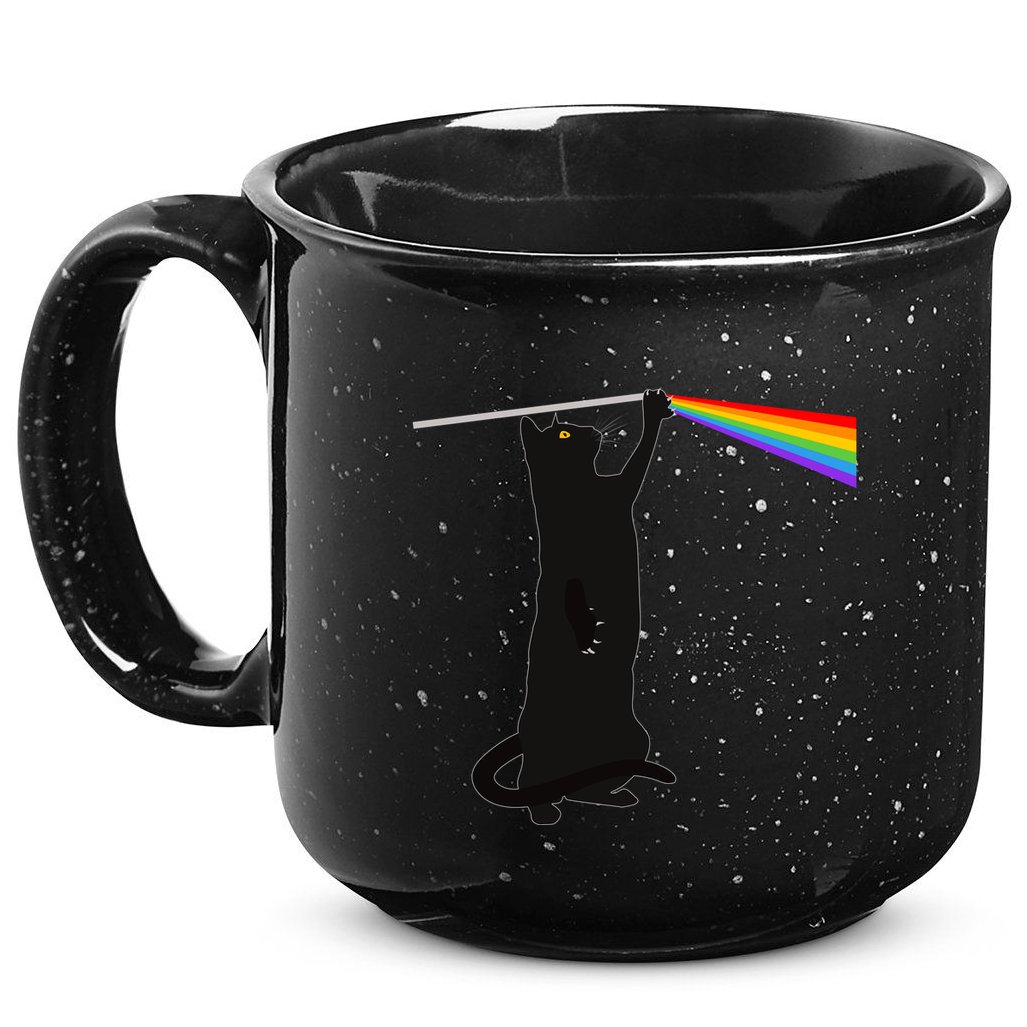 Funny Dark Side Of The Cat 15oz Campfire Ceramic Mug