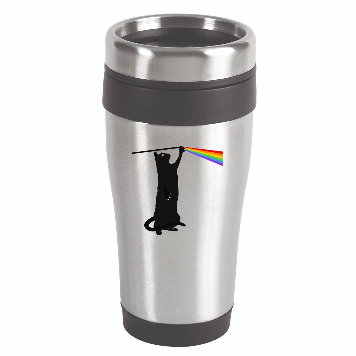 Funny Dark Side Of The Cat 16oz Travel Tumbler