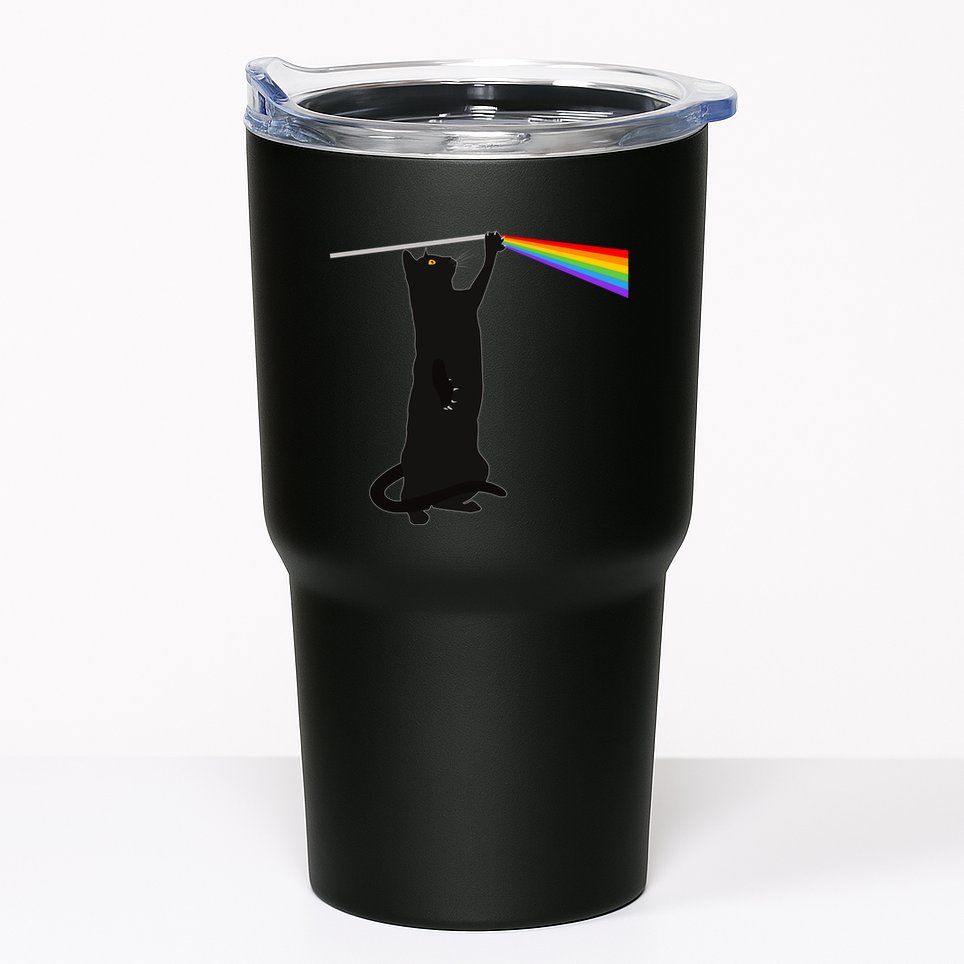 Funny Dark Side Of The Cat Tumbler