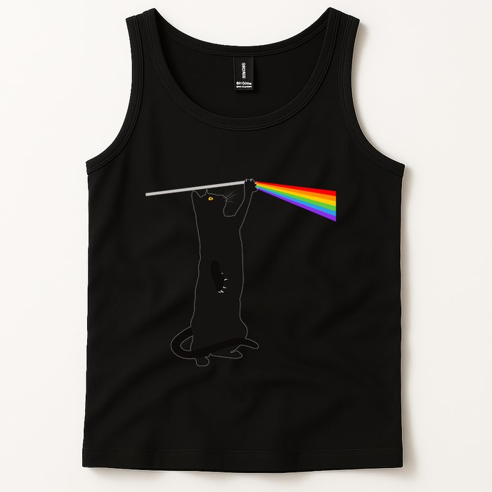 Funny Dark Side Of The Cat Tank Top