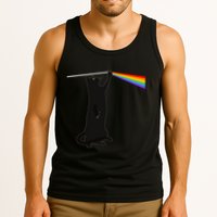 Funny Dark Side Of The Cat Tank Top