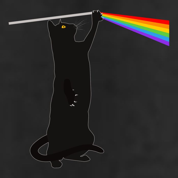 Funny Dark Side Of The Cat Golf Towel