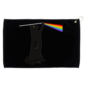 Funny Dark Side Of The Cat Grommeted Golf Towel