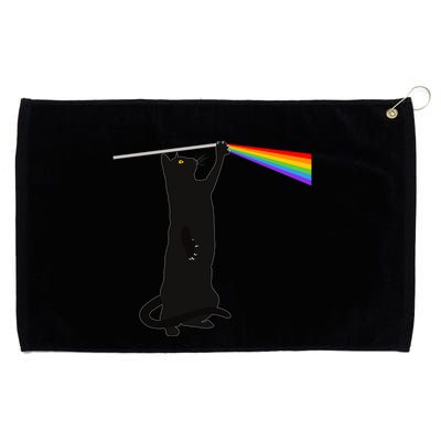 Funny Dark Side Of The Cat Grommeted Golf Towel