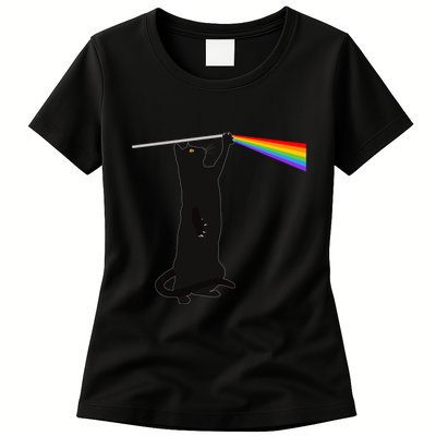 Funny Dark Side Of The Cat Womens T-Shirt