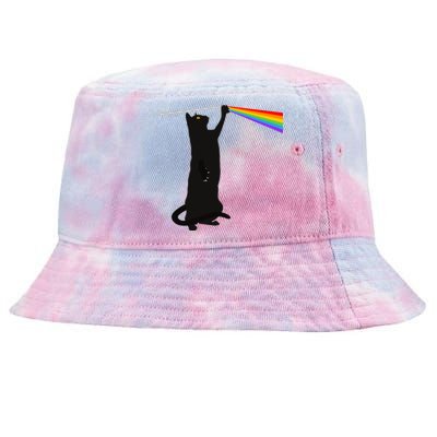 Funny Dark Side Of The Cat Tie-Dyed Bucket Hat