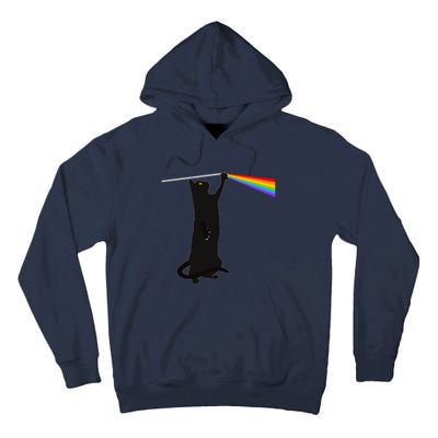 Funny Dark Side Of The Cat Tall Hoodie