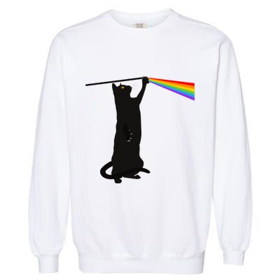 Funny Dark Side Of The Cat Garment-Dyed Sweatshirt
