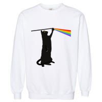 Funny Dark Side Of The Cat Garment-Dyed Sweatshirt
