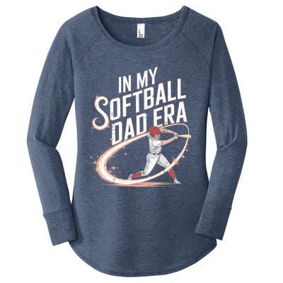 FatherS Day Softball In My Softball Dad Era Softball Parent Gift Women's Perfect Tri Tunic Long Sleeve Shirt