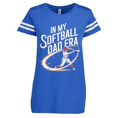 FatherS Day Softball In My Softball Dad Era Softball Parent Gift Enza Ladies Jersey Football T-Shirt