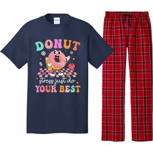 Funny Donut Stress Just Do Your Best Test Day Pajama Set