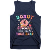 Funny Donut Stress Just Do Your Best Test Day Tank Top