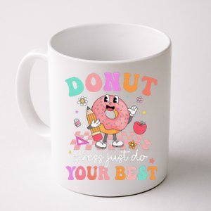 Funny Donut Stress Just Do Your Best Test Day Coffee Mug