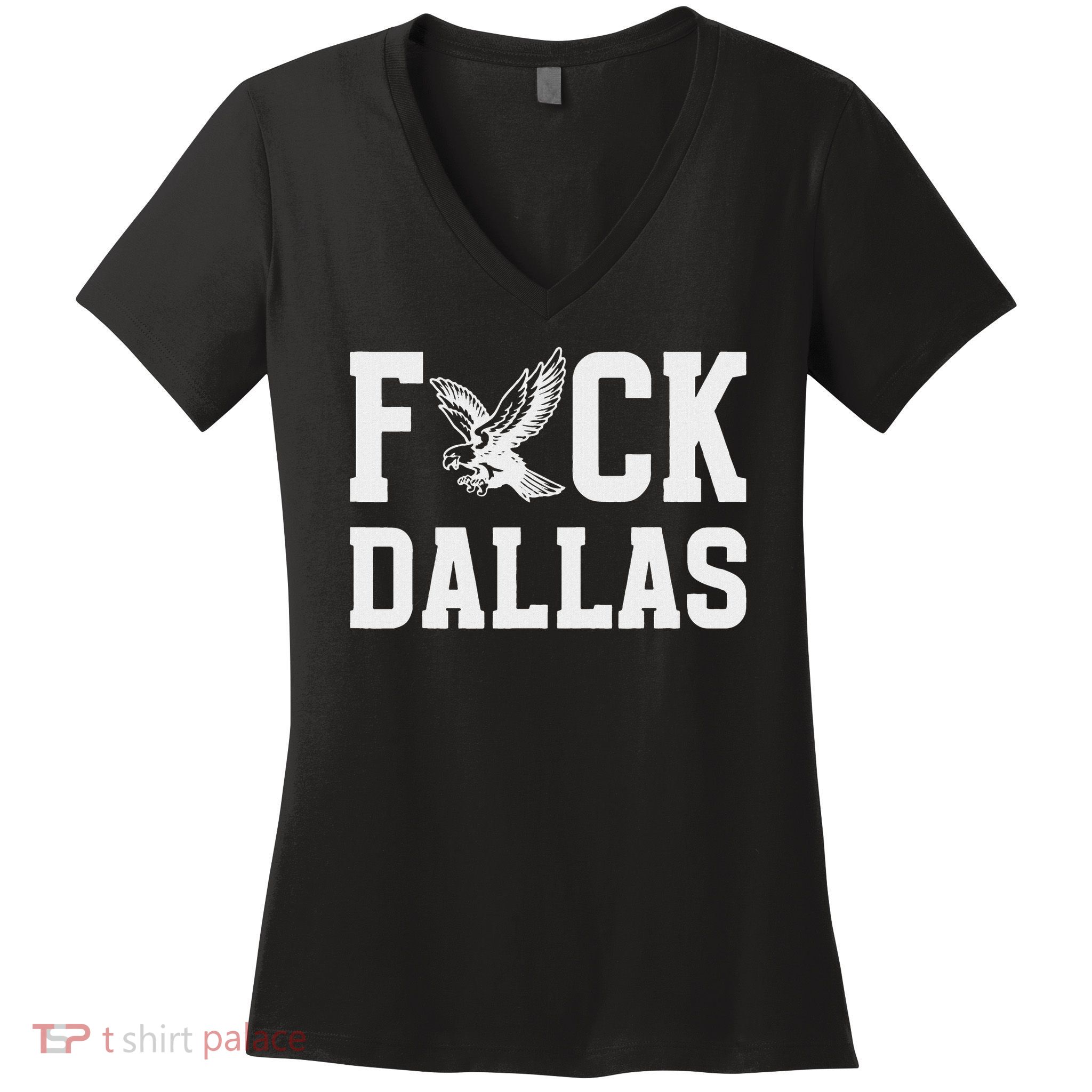 Funny Dallas Sucks Fck Dallas, Funny Dallas Meme Saying Women's V-Neck T-Shirt