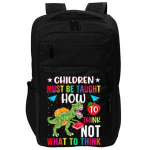 Funny Dinosaur Slogan Children Quote Students Quote Colorful Animals Impact Tech Backpack