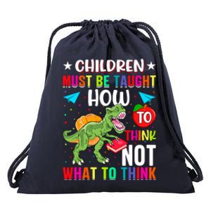 Funny Dinosaur Slogan Children Quote Students Quote Colorful Animals Drawstring Bag