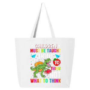 Funny Dinosaur Slogan Children Quote Students Quote Colorful Animals 25L Jumbo Tote