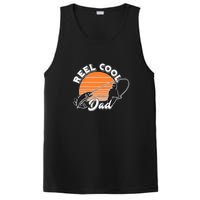 Father's Day Sunset Reel Cool Dad Real Funny Fishing Pun Gift Fishing Dad PosiCharge Competitor Tank