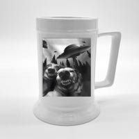 Funny Dogs Selfie With UFOs Beer Stein