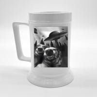 Funny Dogs Selfie With UFOs Beer Stein