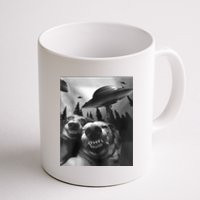 Funny Dogs Selfie With UFOs Coffee Mug