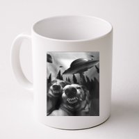 Funny Dogs Selfie With UFOs Coffee Mug