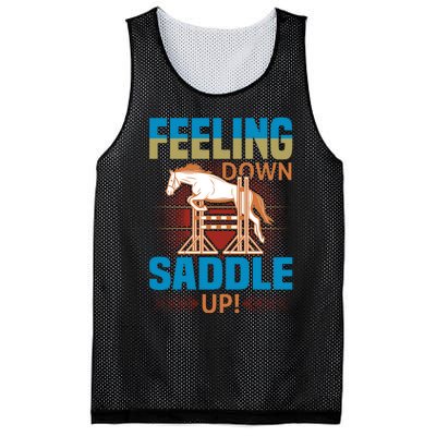 Feeling Down Saddle Up Mesh Reversible Basketball Jersey Tank