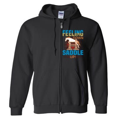 Feeling Down Saddle Up Full Zip Hoodie