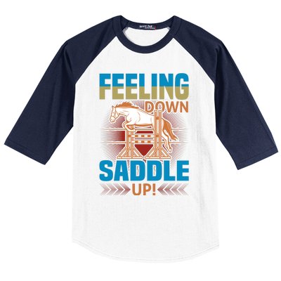 Feeling Down Saddle Up Baseball Sleeve Shirt