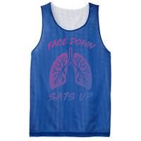 Face Down Sats Up Lungs Vintage Respiratory Therapist Rt Gift Mesh Reversible Basketball Jersey Tank