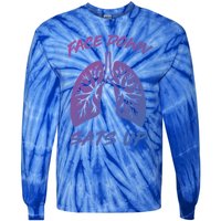 Face Down Sats Up Lungs Vintage Respiratory Therapist Rt Gift Tie-Dye Long Sleeve Shirt