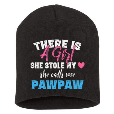 Father's Day She Calls Me Pawpaw Grandpa Gift Short Acrylic Beanie