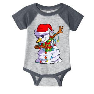 Festive Dabbing Snowman Family Set Infant Baby Jersey Bodysuit