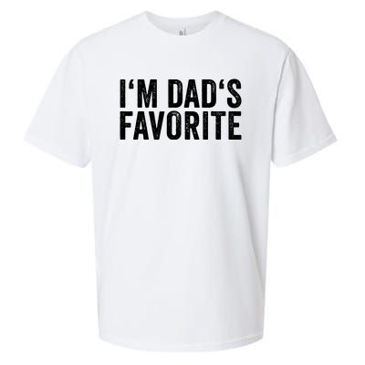 Favorite Daughter Son Child Boy Girl Im Dads Favorite Sueded Cloud Jersey T-Shirt