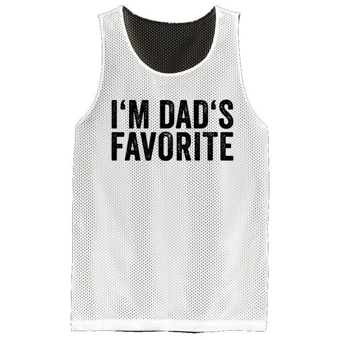 Favorite Daughter Son Child Boy Girl Im Dads Favorite Mesh Reversible Basketball Jersey Tank