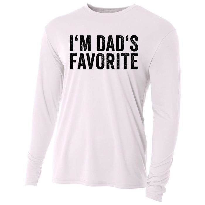 Favorite Daughter Son Child Boy Girl Im Dads Favorite Cooling Performance Long Sleeve Crew