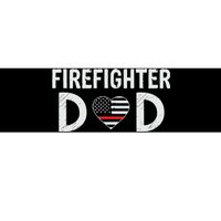 Firefighter Dad Support The Thin Red Line USA Flag Bumper Sticker