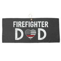 Firefighter Dad Support The Thin Red Line USA Flag Large Microfiber Waffle Golf Towel