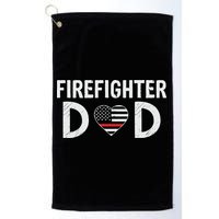 Firefighter Dad Support The Thin Red Line USA Flag Golf Towel