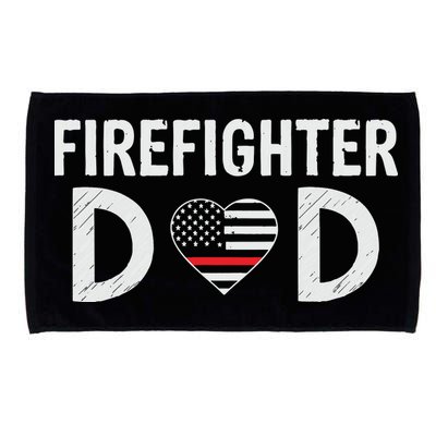 Firefighter Dad Support The Thin Red Line USA Flag Microfiber Hand Towel