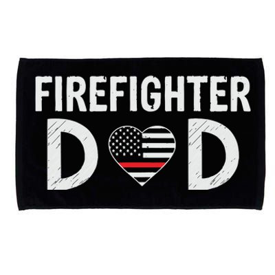 Firefighter Dad Support The Thin Red Line USA Flag Microfiber Hand Towel