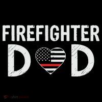 Firefighter Dad Support The Thin Red Line USA Flag Short Acrylic Beanie