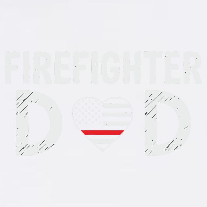 Firefighter Dad Support The Thin Red Line USA Flag Garment-Dyed Sweatshirt